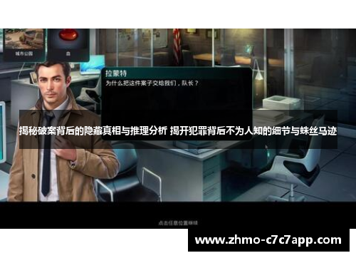 揭秘破案背后的隐藏真相与推理分析 揭开犯罪背后不为人知的细节与蛛丝马迹 揭秘破案背后的隐藏真相与推理分析 揭开犯罪背后不为人知的细节与蛛丝马迹